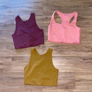 3 workout tops worn once brand girlfriend collective size small